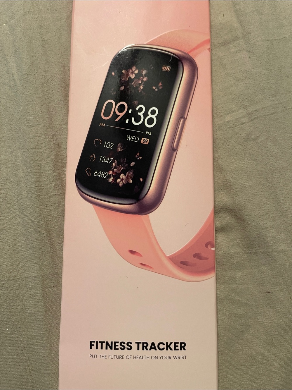 Rose Fitness Smartwatch with Silicone Strap